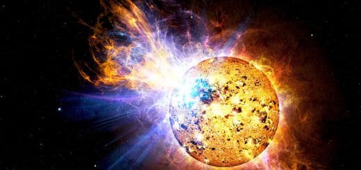 Graphic composition of opposing forces colliding against each other can be seen as a representation of possessions and demons