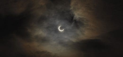The moon in waning crescent is an eerie representation of the end of time