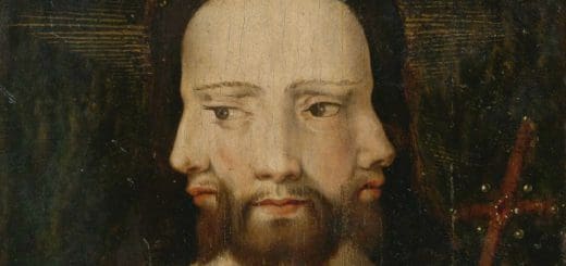 A Renaissance painting of a man with three faces is a good example of the predatory energy that lies within all of us